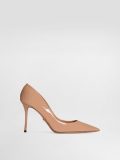 Patent leather pumps