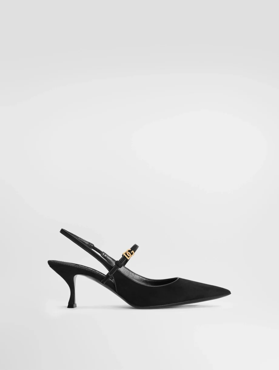 Suede slingback